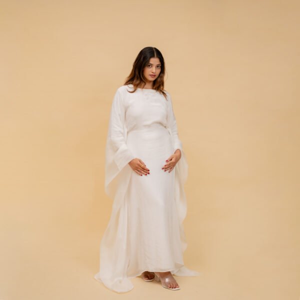White Elara Kaftan