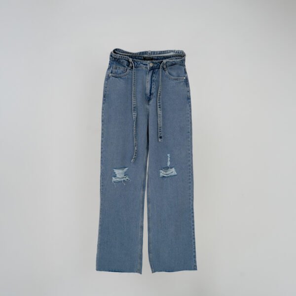 Urban Tie-Up Straight Jeans
